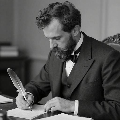 Classic Black-and-White Study in Focus