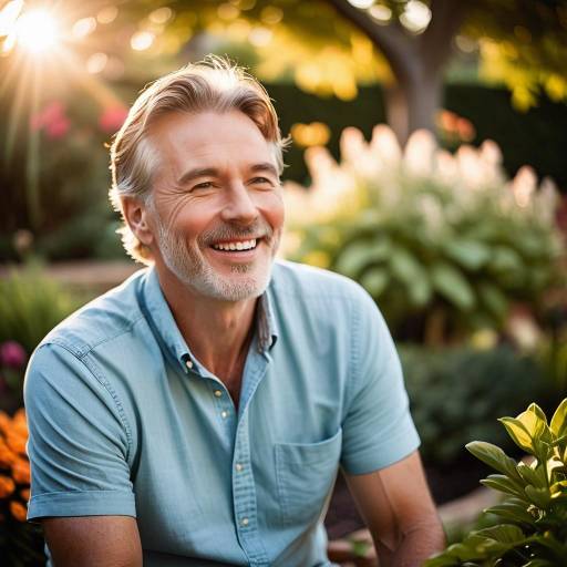 Casual Portrait of a Man in Nature