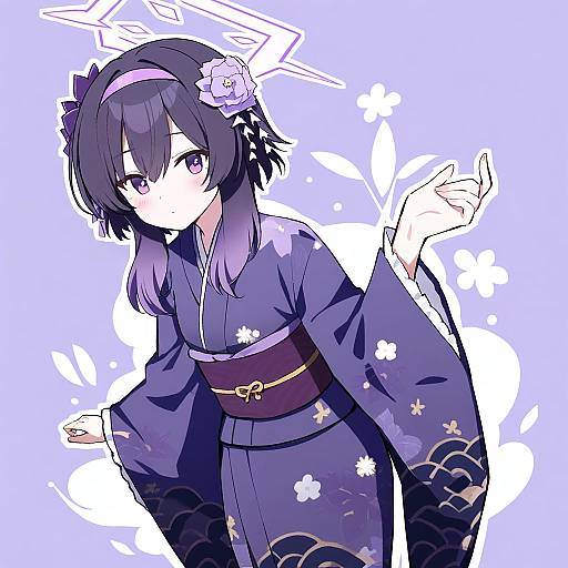 Illustration of Haruka (new year) (blue archive), blue archive in the style of Akane souichi