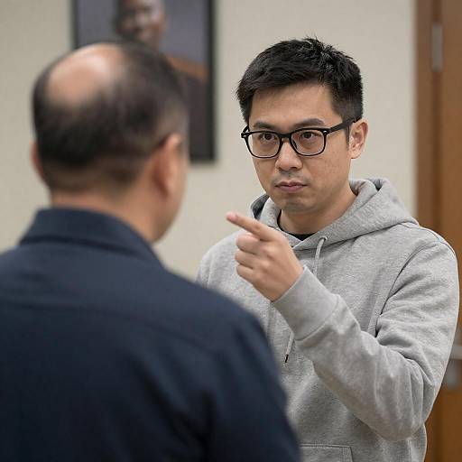 Intense Focus: A Candid Interaction