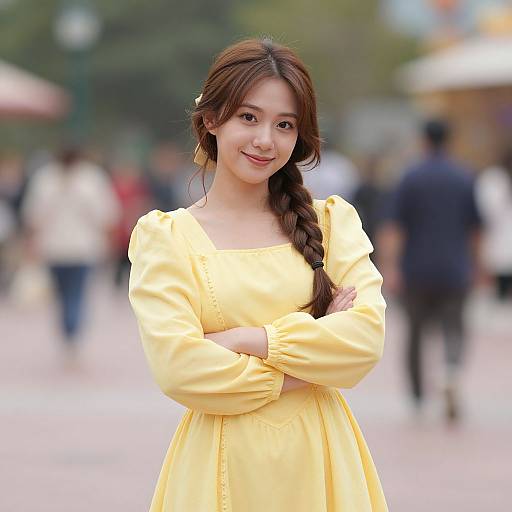 Disney Woman in Yellow Dress