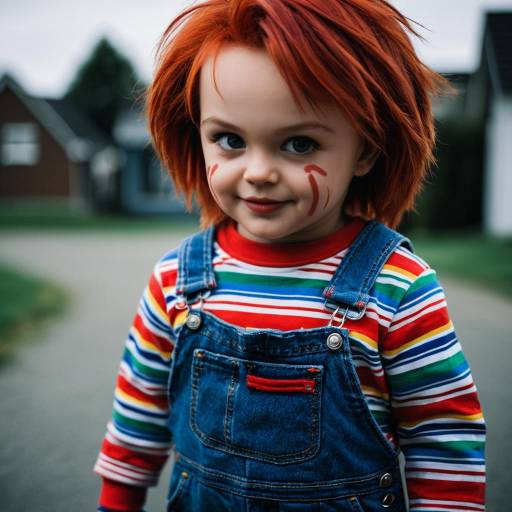 Child Cosplaying as Chucky Doll