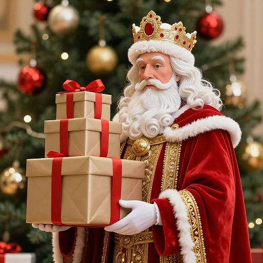 Regal St. Nicholas with Gifts