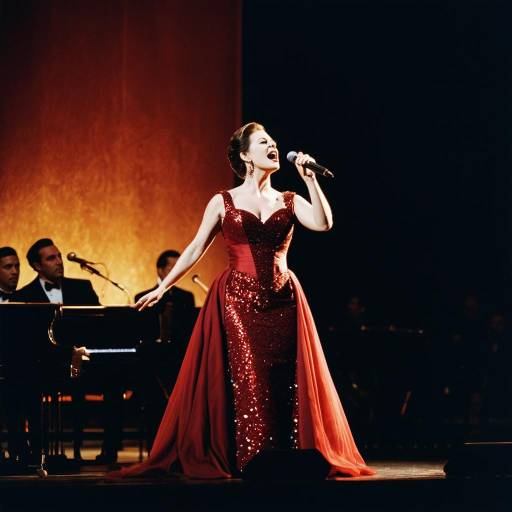 Elegant Opera Singer in Chiaroscuro