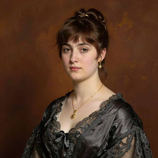 Classical Portrait of Elegant Woman