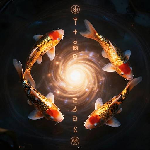 Celestial Koi with Ethereal Scales