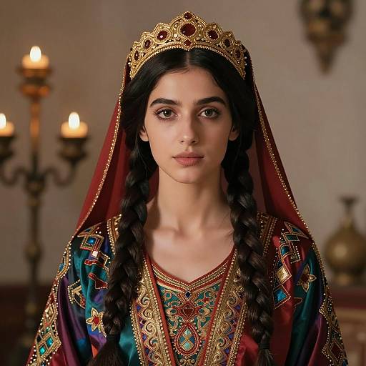 Photorealistic Portrait of Middle Eastern Woman