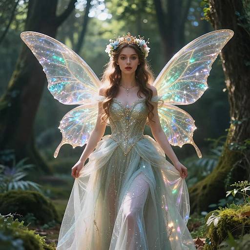 Enchanted Fairy Queen in Forest