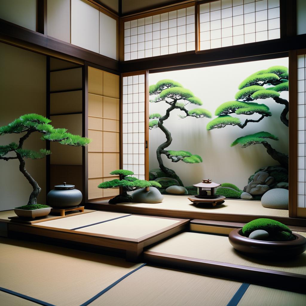 Serene Zen Garden in Japanese Tradition