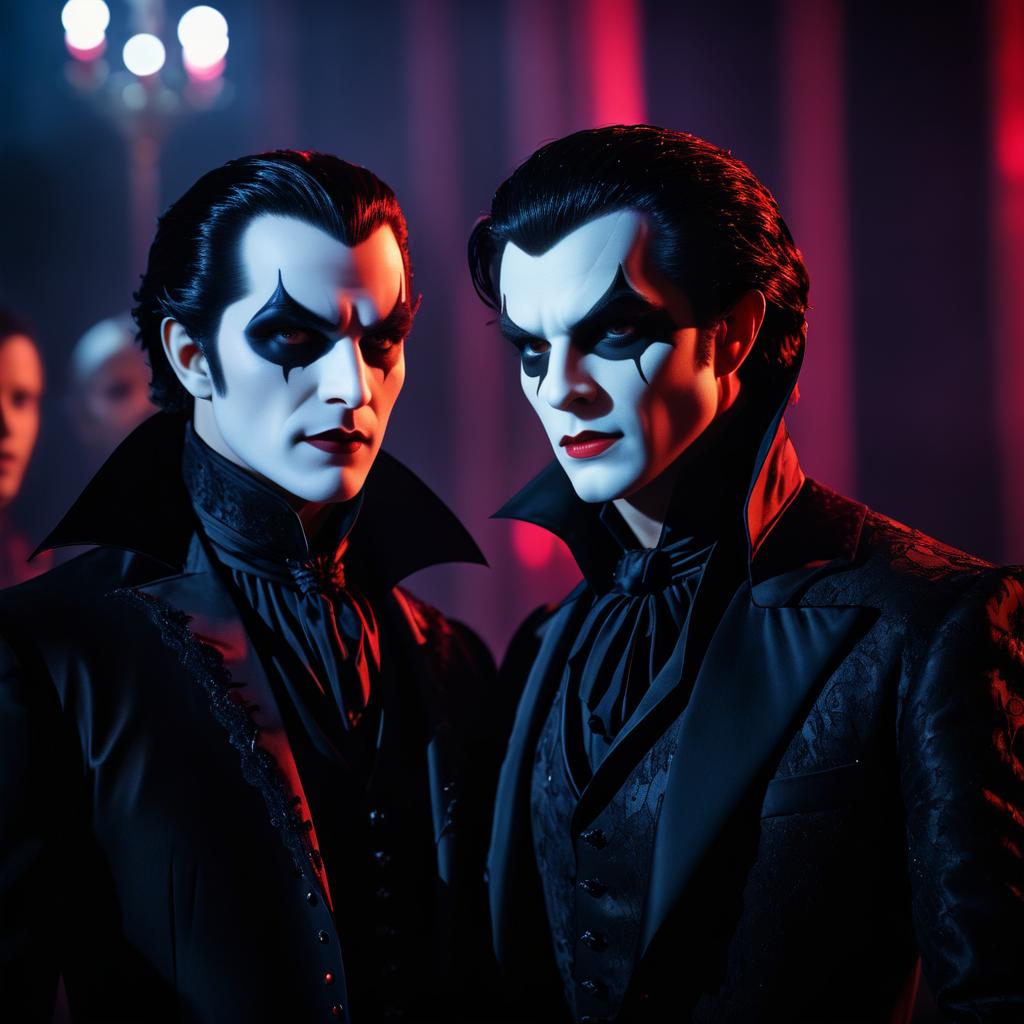 Cinematic Vampires at a Masquerade Ball