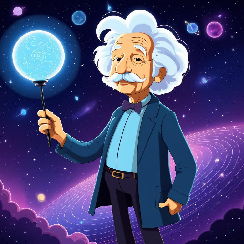 Einstein as an Adventure Time Character