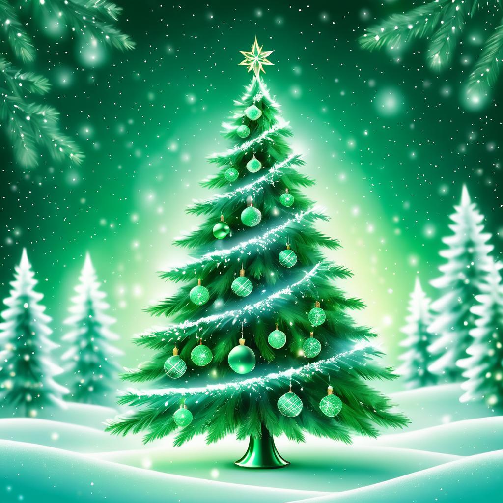 Enchanting Emerald Green Christmas Tree