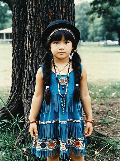 Fringe Toddler Hippie Girl Outdoors