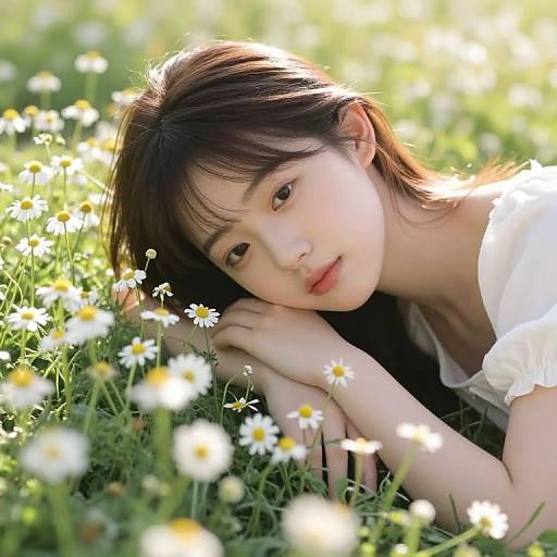 Serene Chamomile Nature Embrace