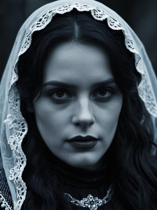 Woman in Llorona Costume Close-Up