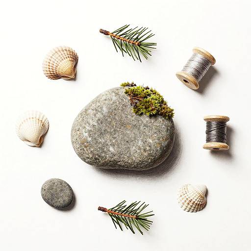 Whimsical Graphite Still Life Composition