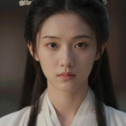 Portrait of a Kind Young Lady in Ancient China