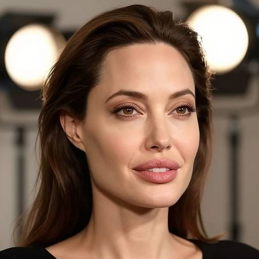 Angelina Jolie Soft Pink Portrait