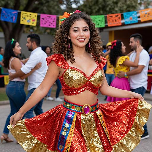 Vibrant Fiesta Party Costume