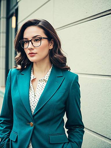 Smart Casual Woman in Office Attire