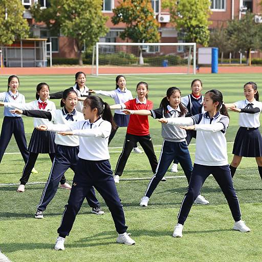 Energetic School Girls Sports Day