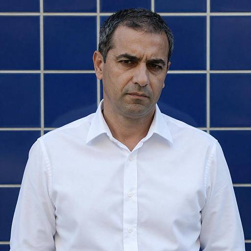 Serious Portrait of Middle-Aged Man