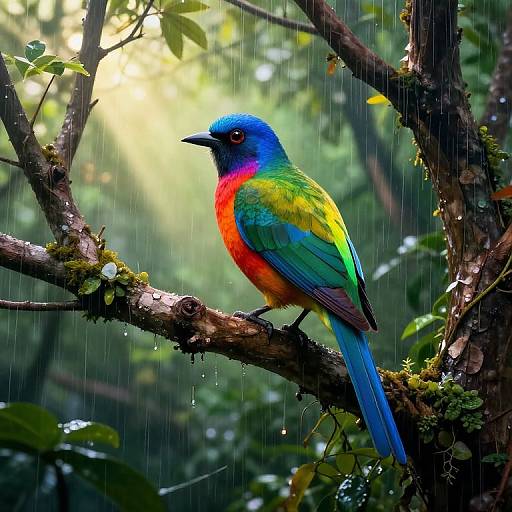 Arcimboldo-Style Colourful Rainforest Bird