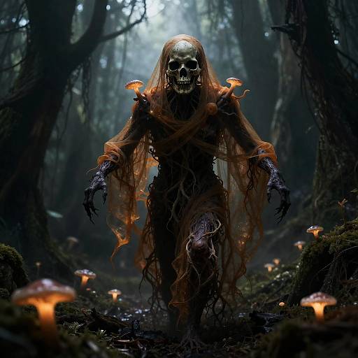 Weeping Root-Skull Wraith in Cathedral Swamp