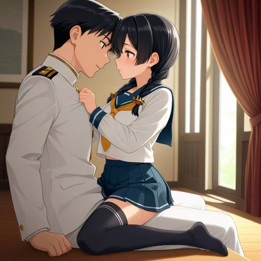 Admiral Kancolle in Dramatic Setting
