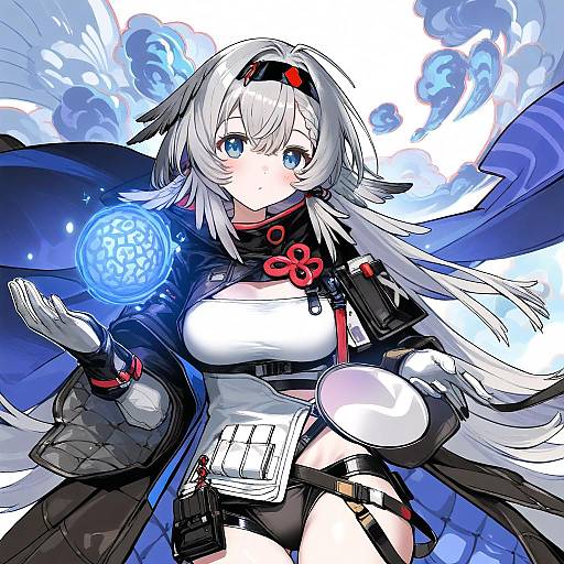 Illustration of Mulberry (arknights), arknights in the style of Harigane shinshi