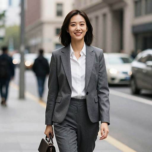 Business Casual Woman in Fall
