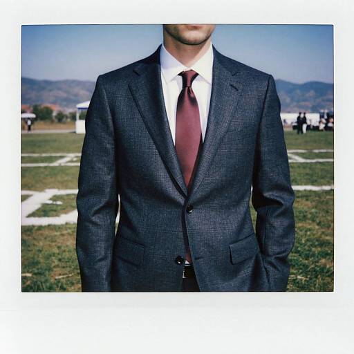 Man in Heritage Check Wool Suit Outdoors