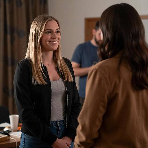 Candid Moment Between Two Women