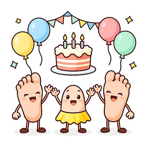Quirky Feet Birthday Party Meme