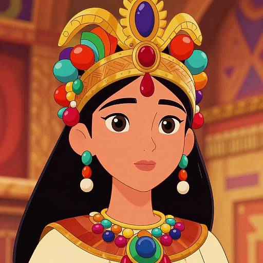 Inca Empire Queen in Anime Style