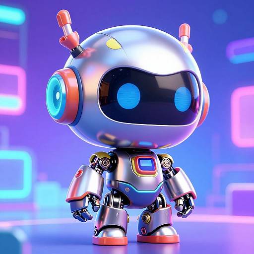 Chibi Cute Robot Character Design