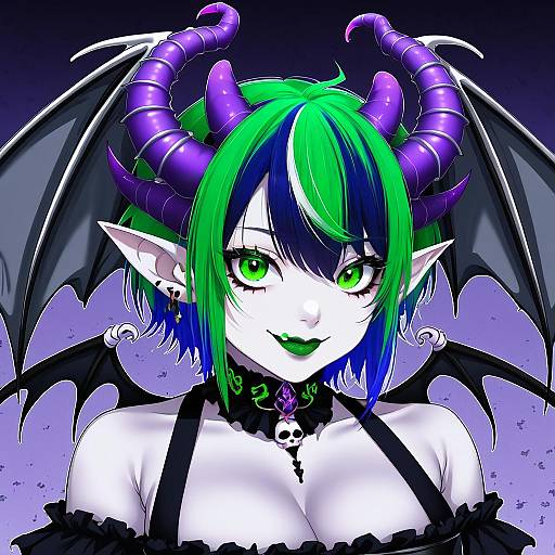 Illustration of Apricot the lich, vshojo in the style of Fujishima shinnosuke