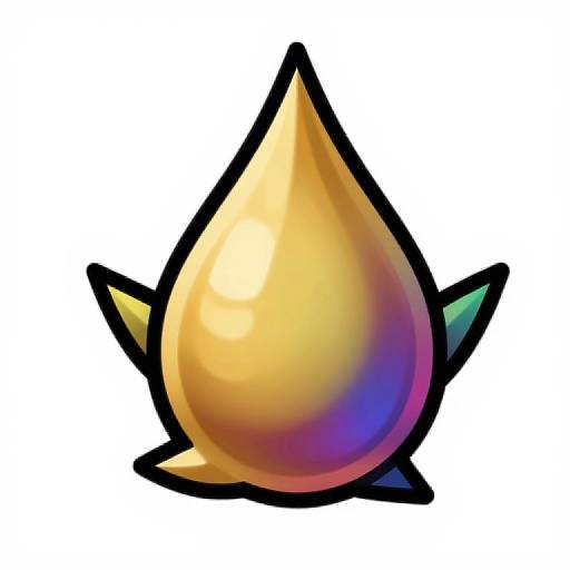 Colorful Hemp Water Drop Logo