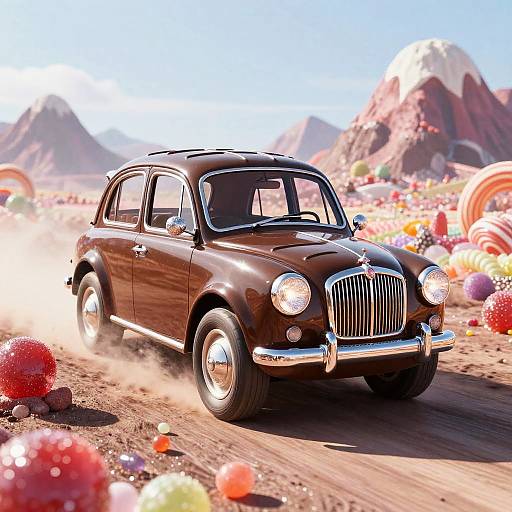 Whimsical Willy Wonka Chocolate Car