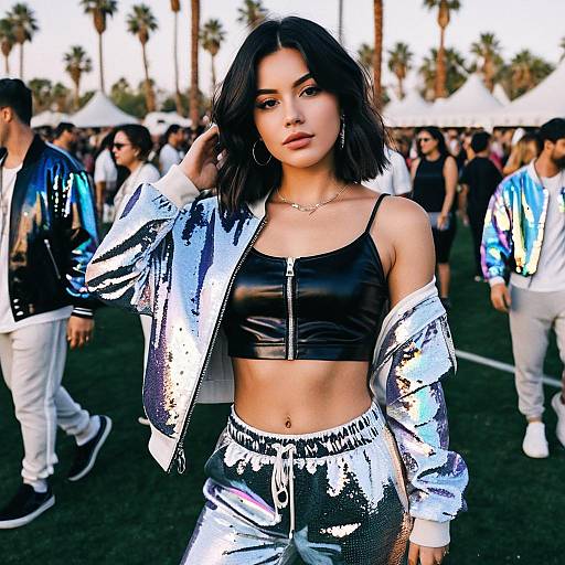 Chic Festival Fashion with Watercolor Vibes