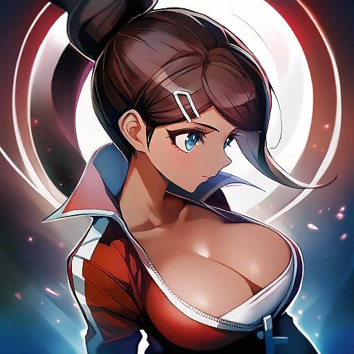 Illustration of Asahina aoi, danganronpa (series) in the style of Taishi (picchiridou)