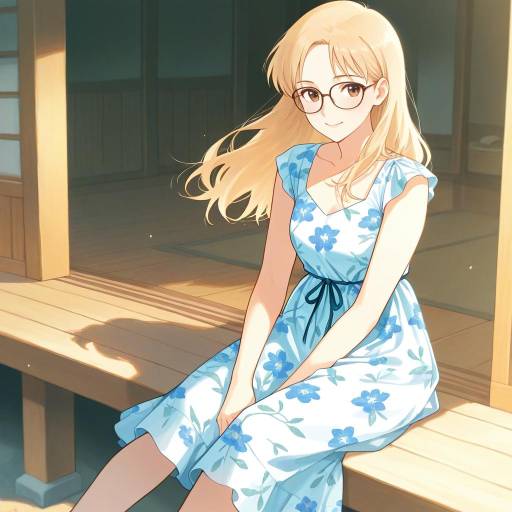 Charming Girl in Rustic Summer Setting Charming Girl in Rustic Summer Setting