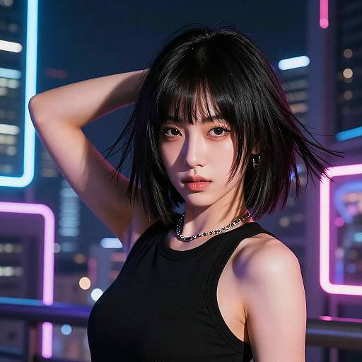 Futuristic Asian Fringe Layered Haircut
