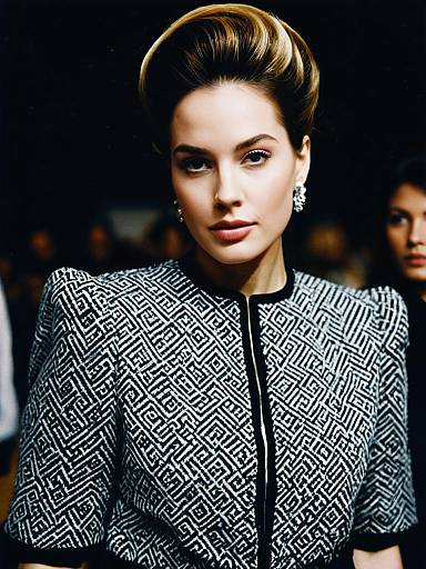 Chic Designer Fashion Festival Portrait