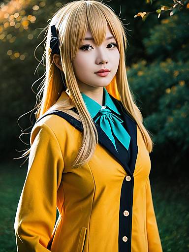 Realistic Sexy Anzu Futaba Cosplay