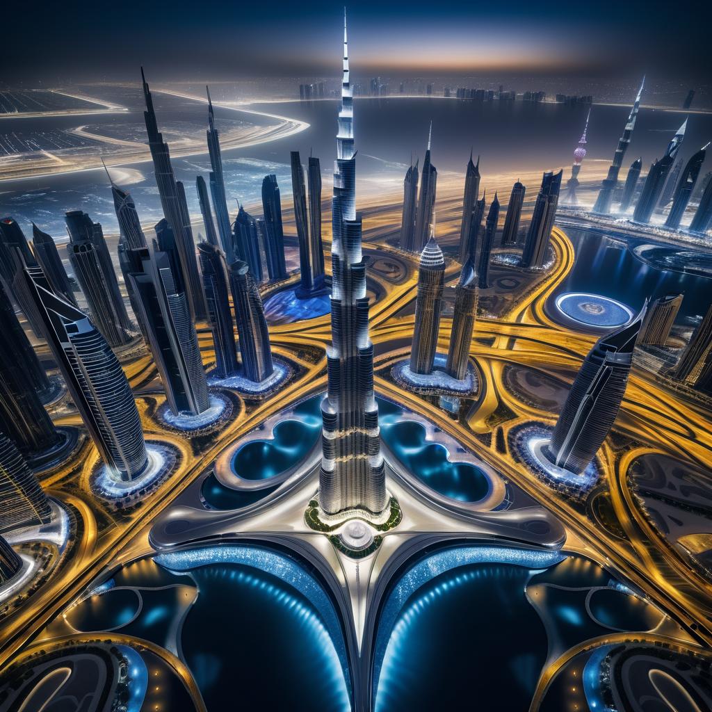 Futuristic Burj Khalifa by Zaha Hadid