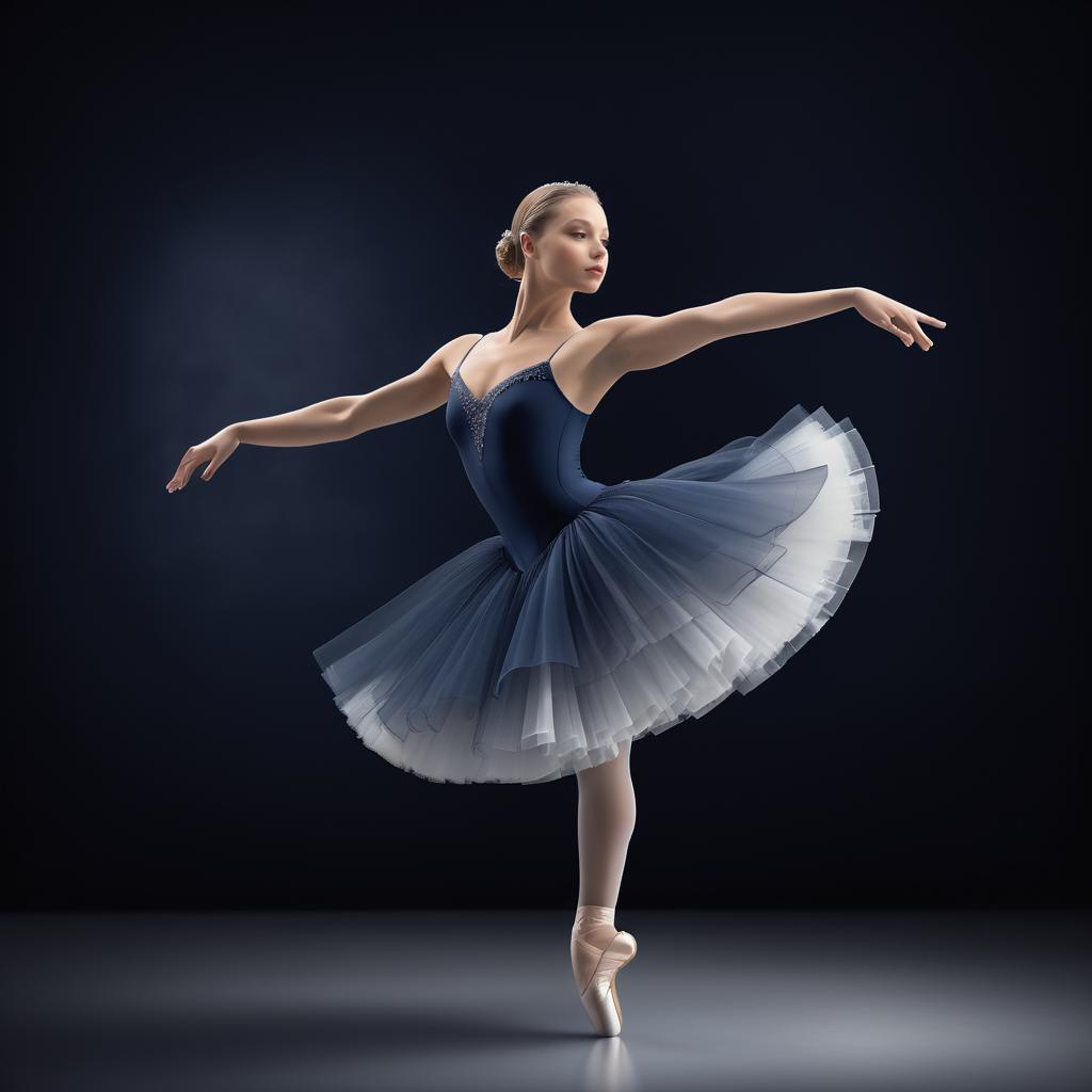 Photorealistic Swedish Ballerina in Tutu