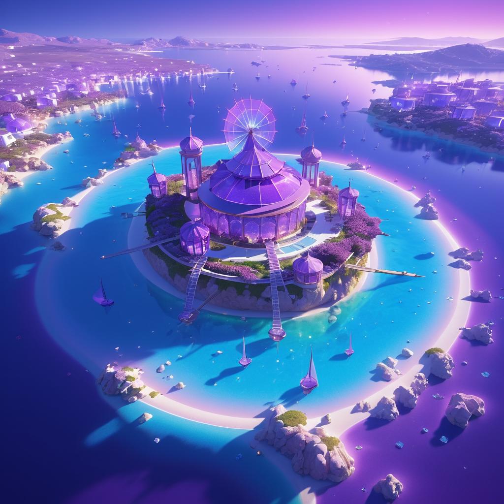 Luminous Fantasy Island Aerial View