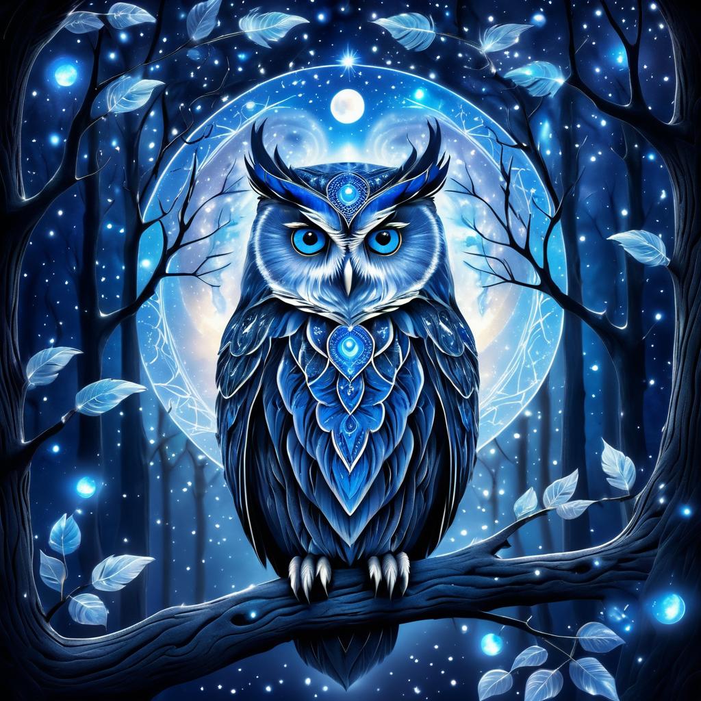 Celestial Wisdom: The Enchanted Owl