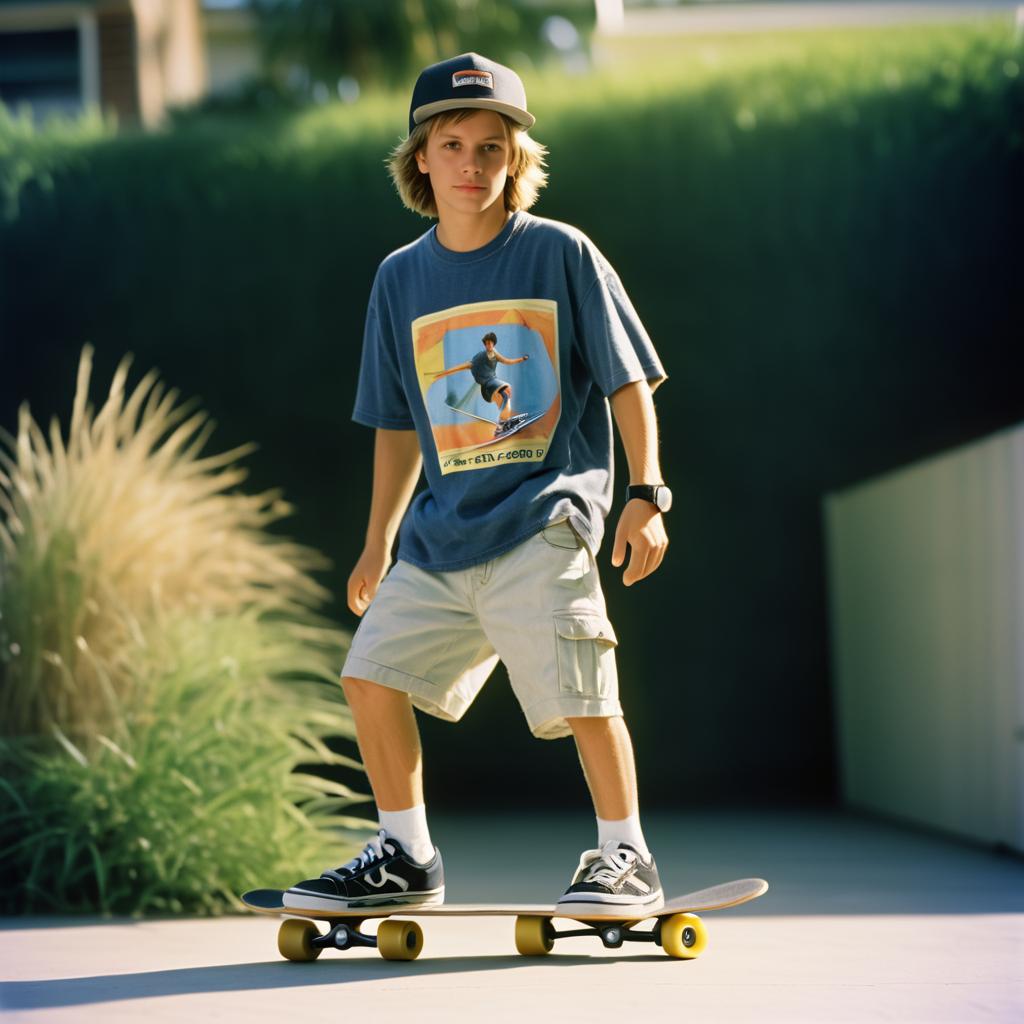 Nostalgic Portrait of Young Tony Hawk